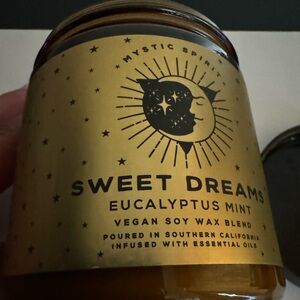 AnthroLiving Mystic Spirit sweet dreams eucalyptus mint 11 oz vegan soy candle